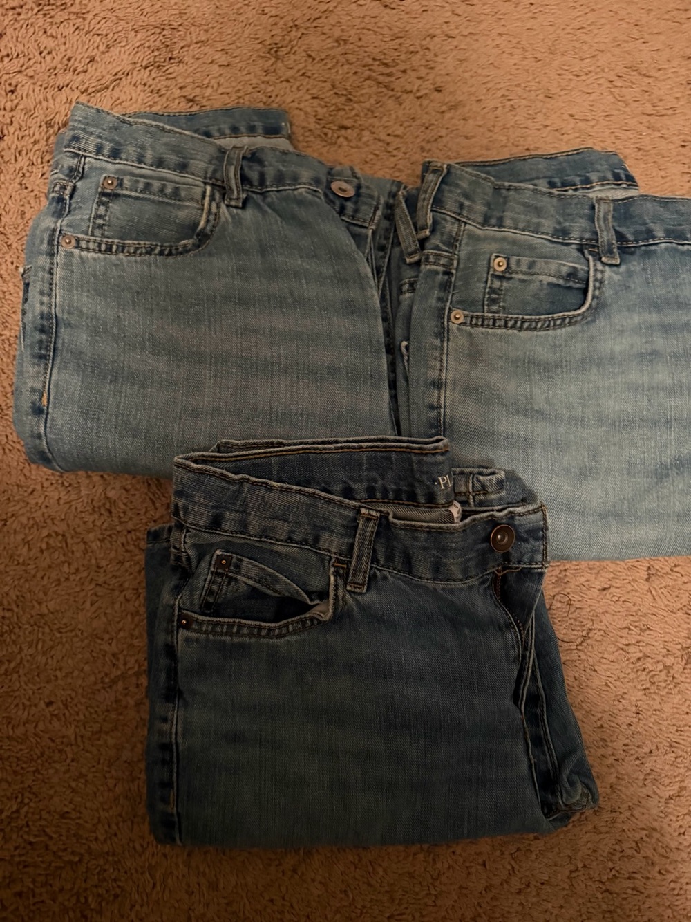 The Children's Place Light Blue Kids' Denim Jeans Trio